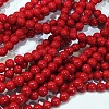 Natural Dyed Mashan Jade Gemstone Bead Strands X-G-R272-8mm-01-2