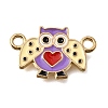 Alloy Enamel Connector Charms FIND-E049-05D-G-1