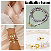 60Pcs Brass Crimp Beads KK-HY0004-19-5
