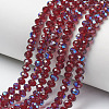 Electroplate Glass Beads Strands EGLA-A034-T6mm-I13-1