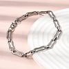 304 Stainless Steel Link Chain Bracelet & Necklace Jewelry Sets SJEW-L199-14P-2