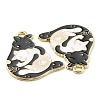 Alloy Enamel Pendants ENAM-D051-06G-3