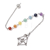 304 Stainless Steel Chain Macrame Pouch Empty Stone Holder Dowsing Pendulums HJEW-JM02327-01-1