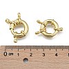 Rack Plating Brass Spring Clasps LS-KK-D399-B-G-NF-4