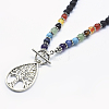 Tibetan Style Alloy Pendant Necklaces LS-NJEW-F170-A06-2