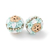 Handmade Resin Indonesia Round Beads IPDL-P005-19KCG-01-2