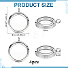 4Pcs 304 Stainless Steel Locket Pendants STAS-FG0001-09-2