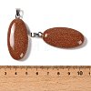 Synthetic Goldstone Pendants GG-CBACB71-01P-17-3