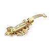 Alloy Rhinestone Enamel Hair Barrettes OHAR-B006-01G-03-4