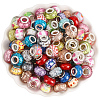 120Pcs Resin European Beads RPDL-PA0001-02-7