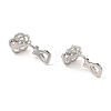 Alloy Clip-on Earring Findings FIND-L015-005P-2