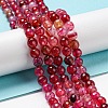 Natural Agate Beads Strands G-C082-A01-11-2