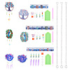 3 Sets 3 Style DIY Diamond Painting Wind Chime Kits DIY-BY0001-24-5