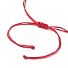 Natural Gemstone & Cowrie Shell Beads Braided Bead Bracelets BJEW-MZ00318-4