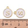 Golden Plated Alloy Charms X-ENAM-S118-01S-3