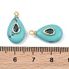 Synthetic Turquoise Pendants GG-CBA4154-03G-02-3