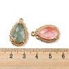 Natural & Synthetic Mixed Gemstone Faceted Pendants G-M431-13G-3