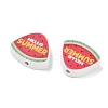 Summer Themed Printed Wood Beads WD-CBAA998-A03-2