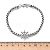 304 Stainless Steel Link Bracelets STAS-H263-28AS-3