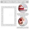 PVC Flowers Pattern Mirror Self-adhesive Sticker DIY-WH0258-10-4