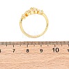 Brass Micro Pave Clear Cubic Zirconia Finger Rings for Women RJEW-U047-09G-5