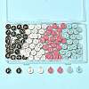 104Pcs 4 Colors Initial Letter A~Z Alphabet Enamel Charms ENAM-FS0003-90-7