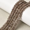 Natural Smoky Quartz Beads Strands G-B167-A09-4mm-2