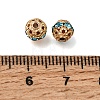 Brass Rhinestone Beads RB-K001-01G-02-2