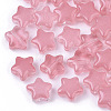 Transparent Spray Painted Glass Beads X1-GLAA-N035-01-A03-1