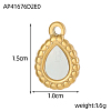 304 Stainless Steel Shell Pendants STAS-OY004-95G-2