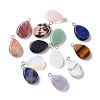 Natural & Synthetic Mixed Gemstone Pendants G-M395-06-1