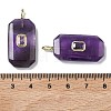 Natural Amethyst Faceted Pendants G-F819-02G-03-3