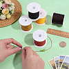 5 Rolls 5 Colors Nylon Chinese Knot Cord NWIR-PH0002-53-3