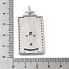 Brass Micro Pave Cubic Zirconia Pendants with Enamel KK-H458-01P-02-3