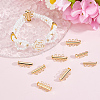 6Pcs Brass Slide Lock Clasps KK-BBC0027-58B-4