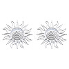 Non-Tarnish 201 Stainless Steel Filigree Joiners LS-STAS-N090-LA950-1-1