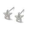 Brass Stud Earrings for Women EJEW-F403-03P-4
