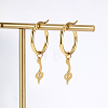 Fashionable Retro Casual Snake 201 Stainless Steel Hoop Earrings AH0980-3