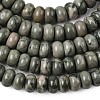 Natural Green Wood Lace Stone Wooden Jasper Beads Strands G-A280-A29-01-3