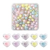 130Pcs 5 Colors Transparent Acrylic Beads X1-TACR-LS0001-04-1