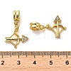 Rack Plating Brass Micro Pave Cubic Zirconia Charms KK-S398-02A-3
