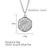 Non-Tarnish Star Stainless Steel Pendant Necklace with Cable Chains UG2182-2-3