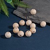 Natural Unfinished Wood Beads WOOD-S651-20mm-LF-4