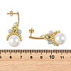 Natural White Jade & Imported Synthetic Howlite & Glass Pearl Dangle Earrings for Women EJEW-MZ00783-5
