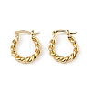Brass Twist Hoop Earrings for Women EJEW-L234-088G-1