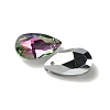 Faceted Teardrop Glass Pendants GLAA-O008-A28-2