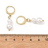 Shell Pearl Leverback Dangle Earrings EJEW-JE07290-6