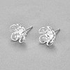 304 Stainless Steel Stud Earring Findings X-STAS-G187-16S-1