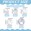 80Pcs 5 Styles 2-Hole Shell Buttons BUTT-ME0001-44-2