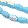 Electroplate Opaque Glass Beads EGLA-H112-06-HR06-3